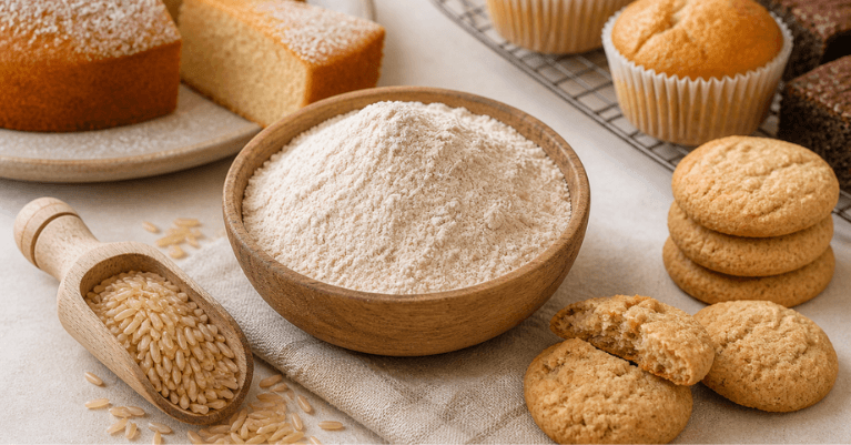 Barna rizsliszt gluténmentes süteményekhez – mire jó és hogyan használd